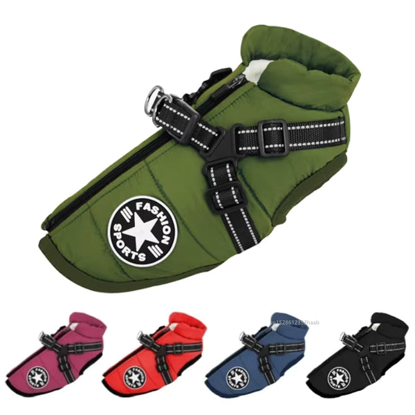 Waterproof Dog Harness Jacket