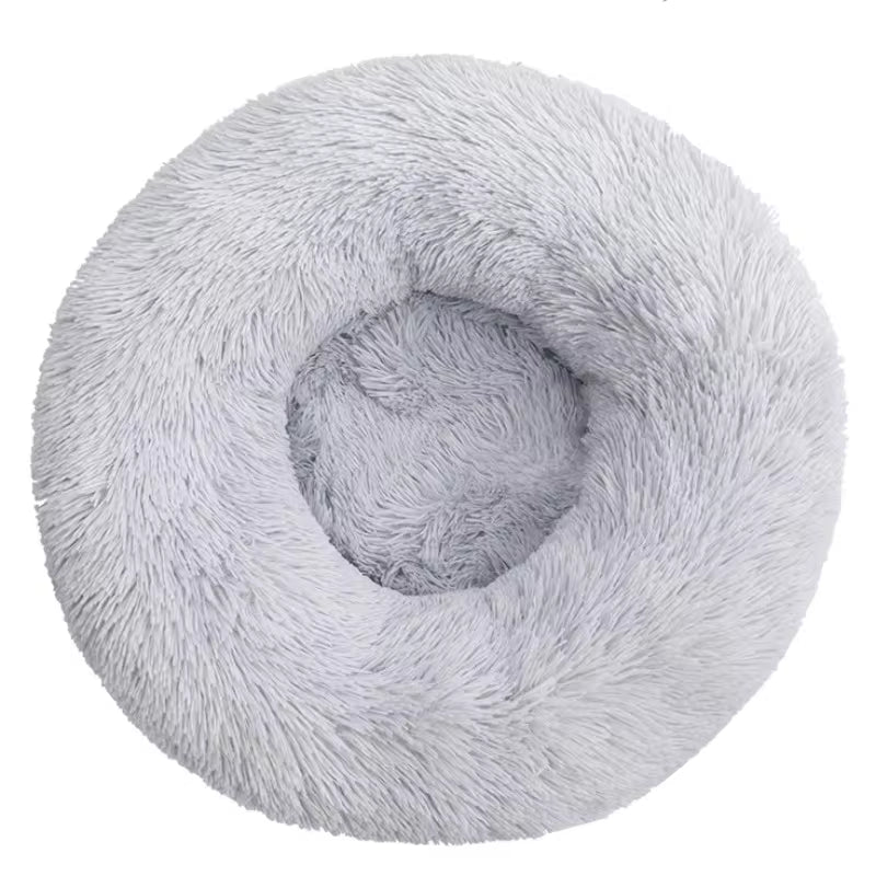 Calming & Warm Donut Bed for Dogs & Cats