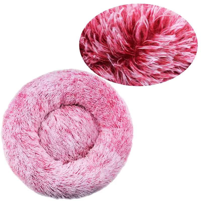 Calming & Warm Donut Bed for Dogs & Cats