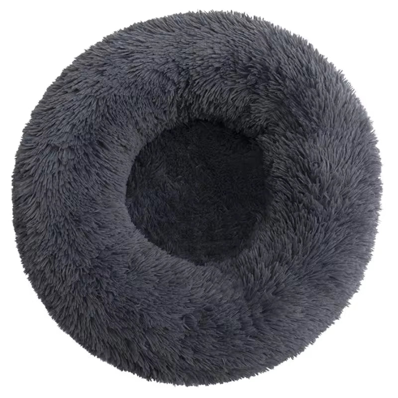 Calming & Warm Donut Bed for Dogs & Cats