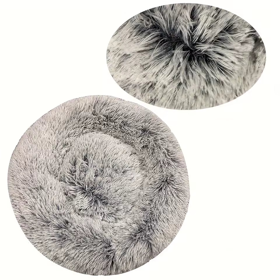 Calming & Warm Donut Bed for Dogs & Cats