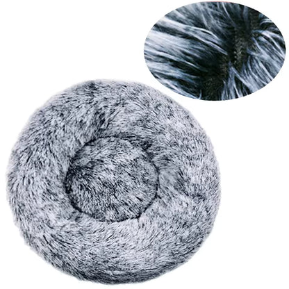 Calming & Warm Donut Bed for Dogs & Cats