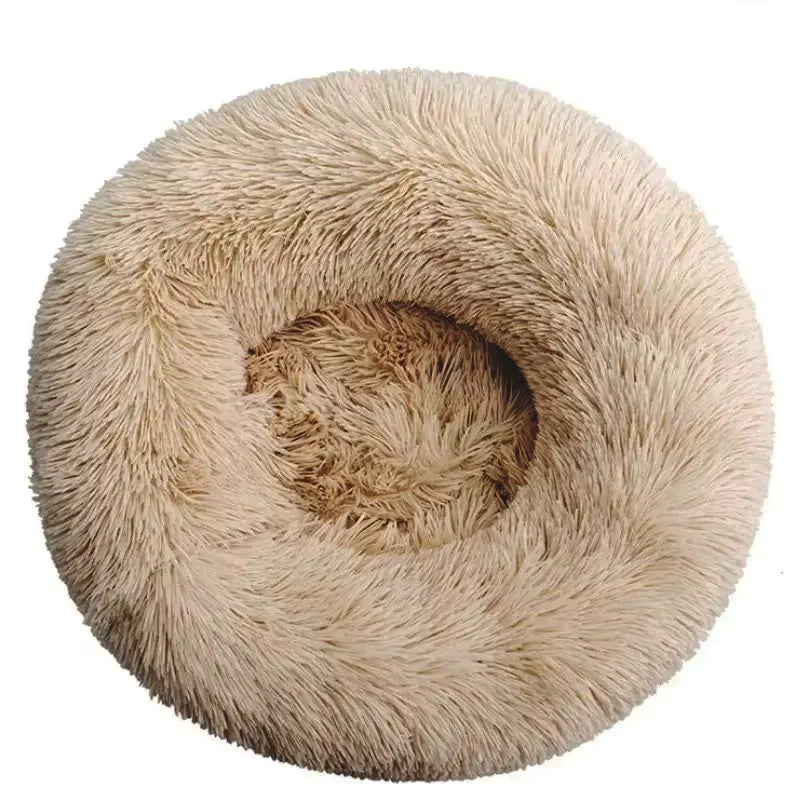 Calming & Warm Donut Bed for Dogs & Cats